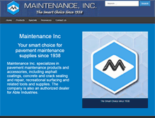 Tablet Screenshot of maintinc.net